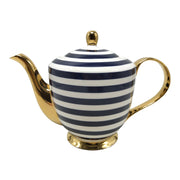 Lyndal. T Navy Stripe Teapot
